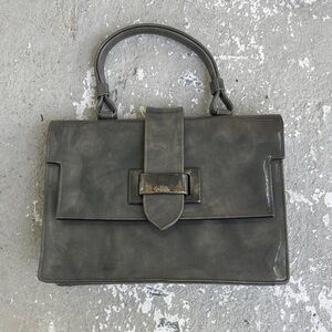 1950s susan Gail gray patent leather bag